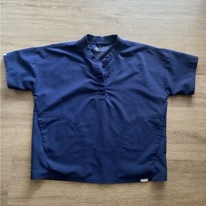 FIGS Dahra Henley Scrub Top Limited Edition - Navy, Small